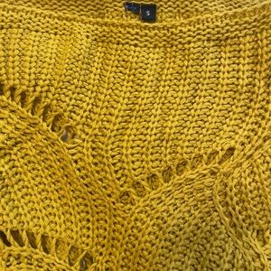 Cozy Yellow Knit Sweater